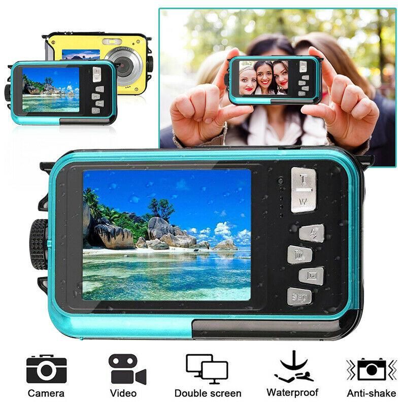 Video Recorder Selfie Dual Screen DV Recording Camera S20 Blue