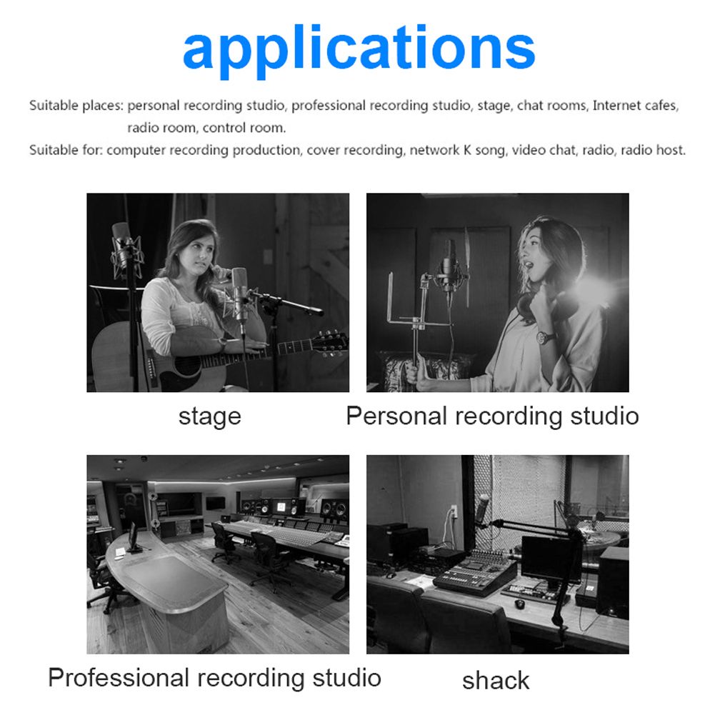 U-shape Microphone Filter Screen Microphones Recording