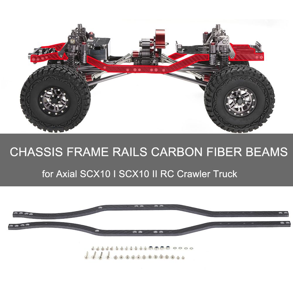 Chassis Frame Rails Carbon Fiber Beams For Axial SCX10 I