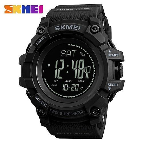 SKMEI Brand Watch Mens Sports Hours Pedometer Calories Digital Altimeter Barometer Compass Thermometer Weather 1358