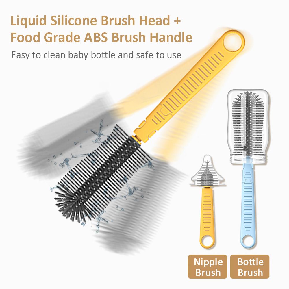 Portable 7pcs Nursing Bottle Cleaner With Nipple Brush