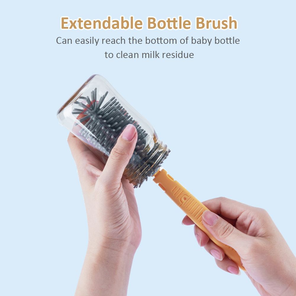 Portable 7pcs Nursing Bottle Cleaner With Nipple Brush