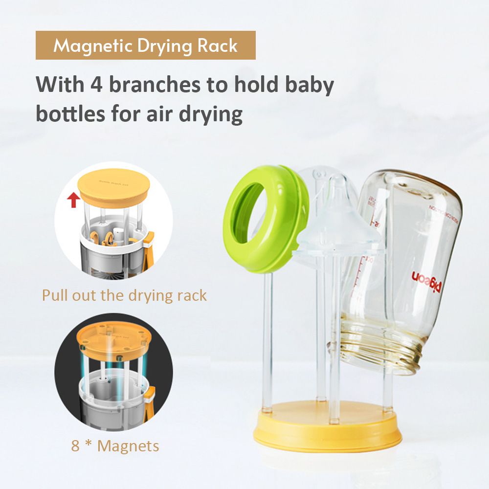 Portable 7pcs Nursing Bottle Cleaner With Nipple Brush