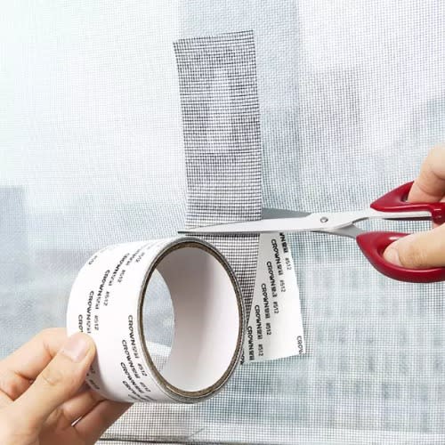 Adhesive Window And Door Screen Repair Net Mesh Roll - 2m