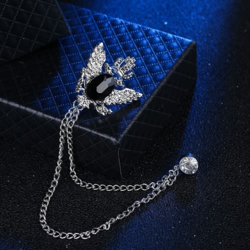 Retro Wing Brooch With Free Pouch-silver