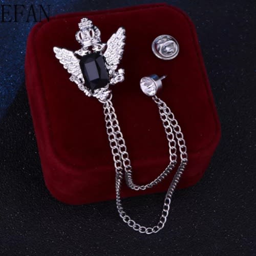 Retro Wing Brooch With Free Pouch-silver