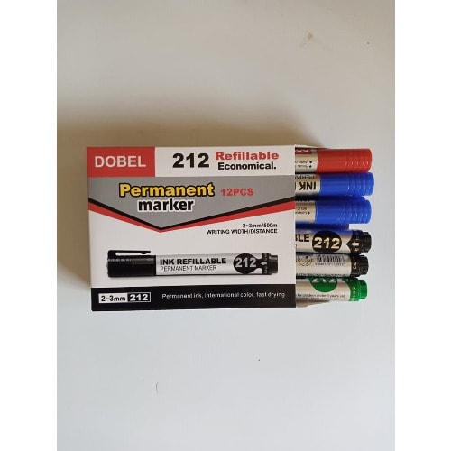Permanent Marker - One Packet Of 12 Pieces