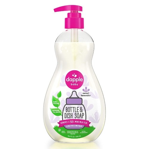 Baby Bottle And Dish Soap - Dish Liquid Plant Based Hypoallergenic - Lavender - 50.7 Ounce