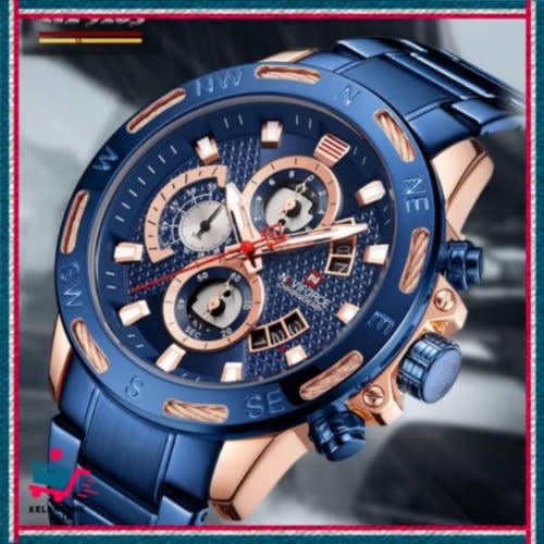 Men's Stainless Steel Analog Wrist Watch