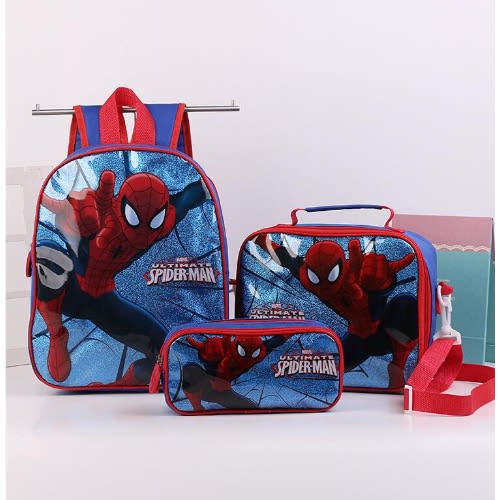 Spider-man Kindergarten School Bag - Set Of 3