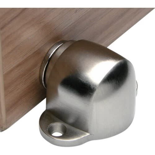 Floor Mounted Powerful Magnetic Door Stopper -Silver
