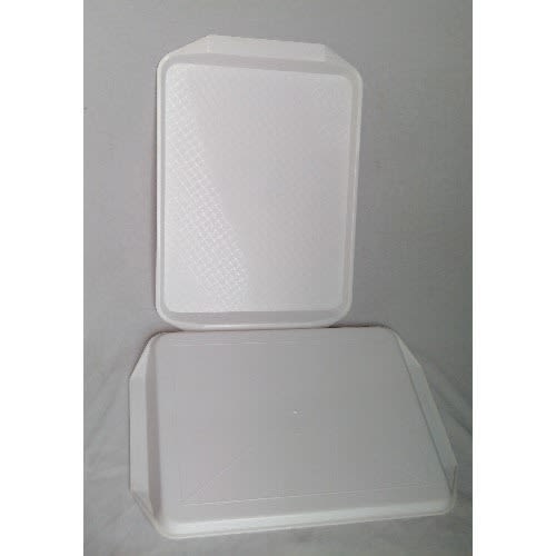 Plain Serving Tray - White - 2 Pieces