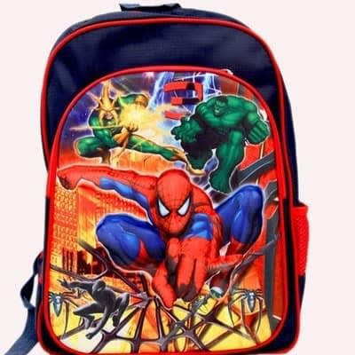 Waterproof Spider Man School Bag For Boys - Age 4-7
