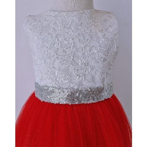 Red And White Dress For Girls