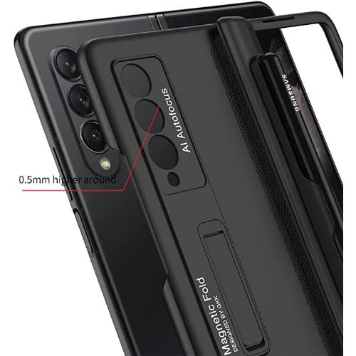 Hinge Coverage Protective Case With Built-in Magnetic Kickstand For  Galaxy Z Fold 3 Case
