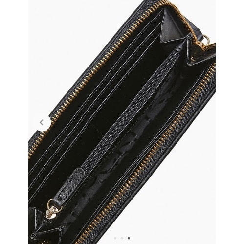 Monogram Logo Zip Continental Wallet