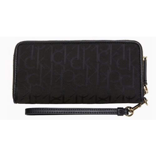 Monogram Logo Zip Continental Wallet