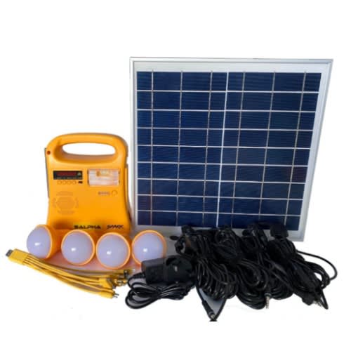12000mAh Solar Power 4bulbs Mobile Lighting Kit Spark