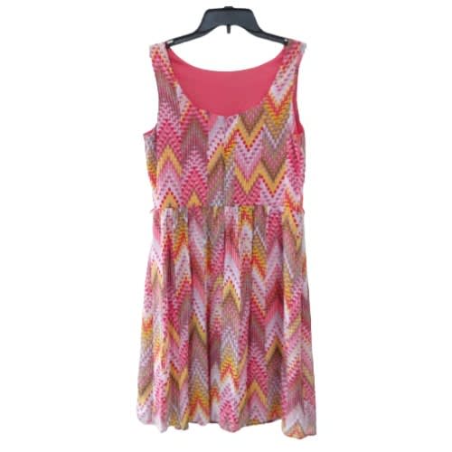 Women's Short Slitting Flay Dress- Peach