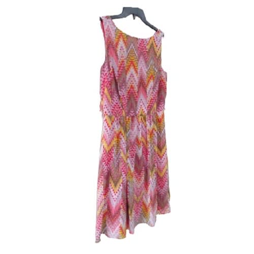 Women's Short Slitting Flay Dress- Peach