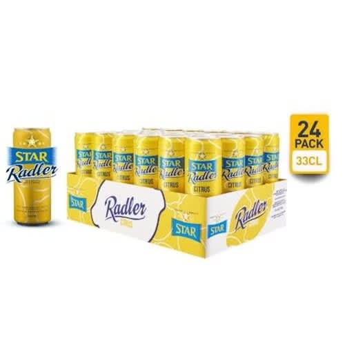 Radler Beer & Citrus Sleek Can - 33cl Can X 24