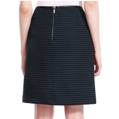 Jacquard Ladder Mini Skirt - Blue