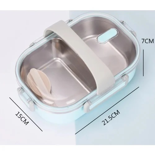 Stainless Steel Insulated Lunch Box - Blue