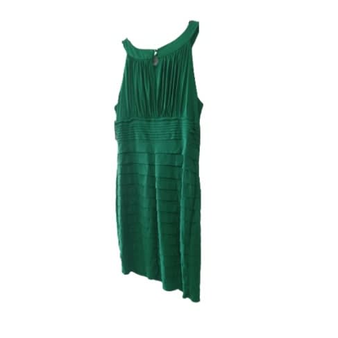 Women's Short Sleeveless Dress - Green