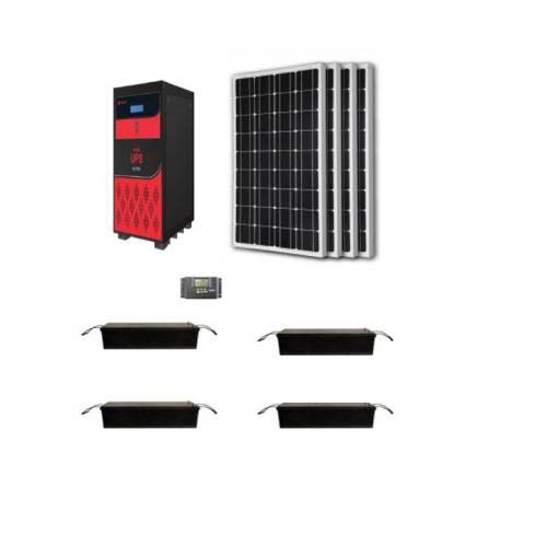 3.5kva Pure Sine Wave Solar With 4 Units Of 100amps Batteries And 4 Units Of 200watts Solar Panels