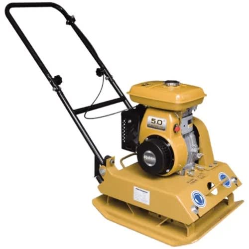 Plate Compactor With 5hp - Ey 20 Robin Engine - Yellow