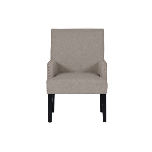 Modern Grey Fabric Accent Chair