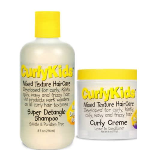 Super Detangle Shampoo -236ml & curly Creme Leave In Conditioner - 170g