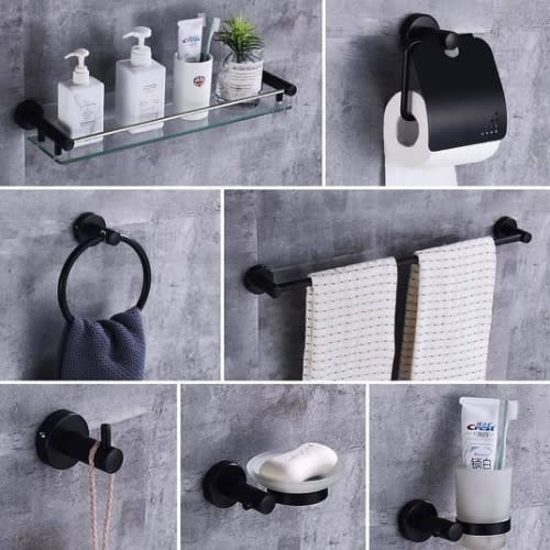 Bathroom Accessories - Black