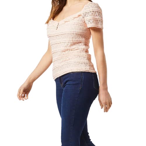 Lace Milkmaid Top