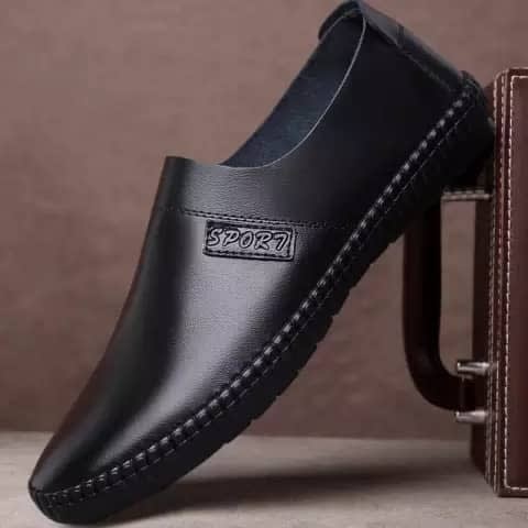 Men's Casual Flat Shoes - Black