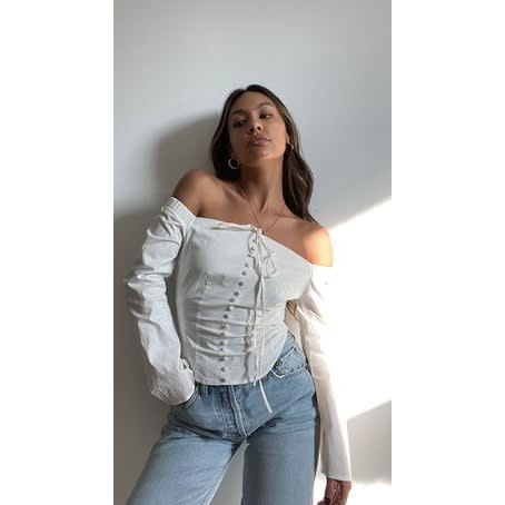 Miss Eko - Brie Off The Shoulder Top - White