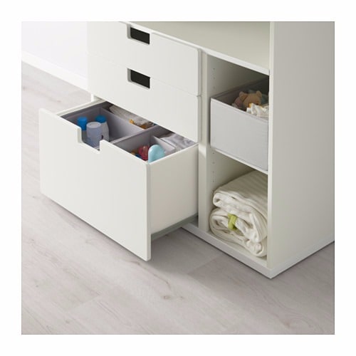 Stuva Changing Table With 3 Drawers - White