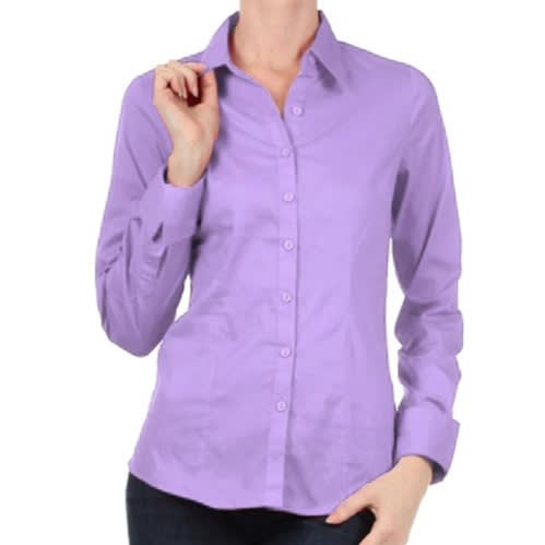 Ladies Formal Dress Shirt  - Lilac