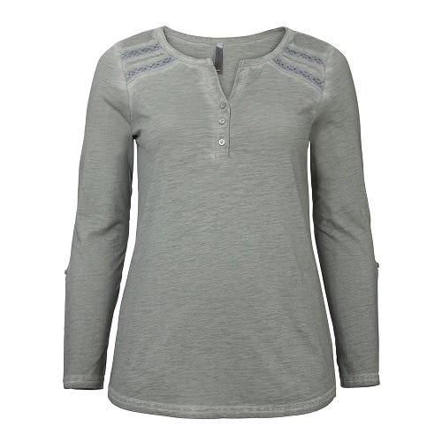 Pure Cotton Oil-dyed Lace Insert Roll Sleeve Top-plus Size