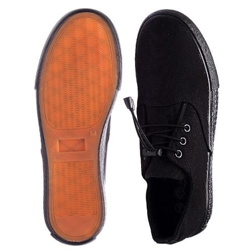 Men's Lace-Up Sneakers - Black