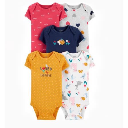 Colorful 5 Piece Bodysuit