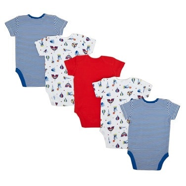 Short-sleeved Bodysuits - Pack Of 5