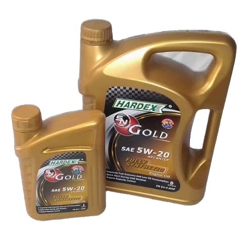 Hardex Gold Fully Synthetic Engine Oil SAE 5W-20 - 6Litres - Platinum Package
