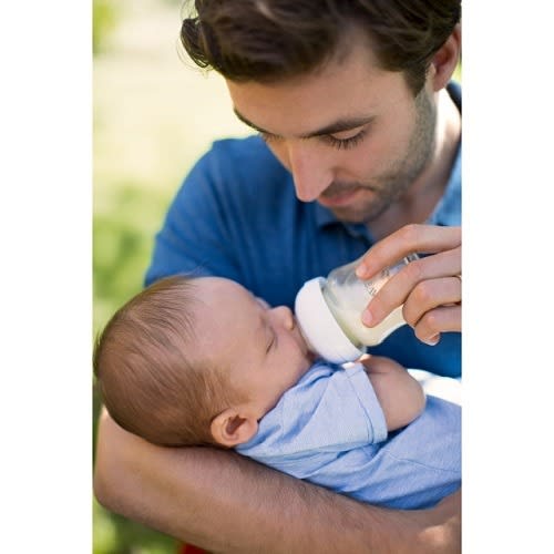 Natural Glass Baby Feeding Bottle 4oz 3pack