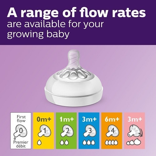 Natural Glass Baby Feeding Bottle 4oz 3pack