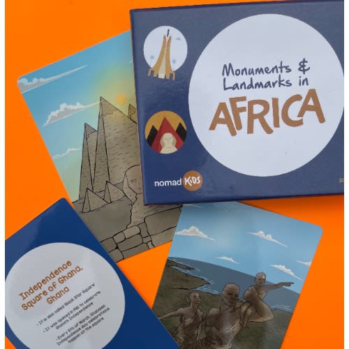 Nomad Kids African Monuments & Landmarks Flashcards - 30Counts