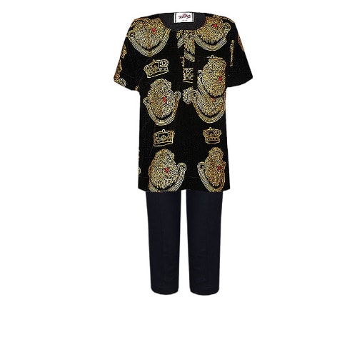 Traditional Wear In Isiagwu For Kids -Black