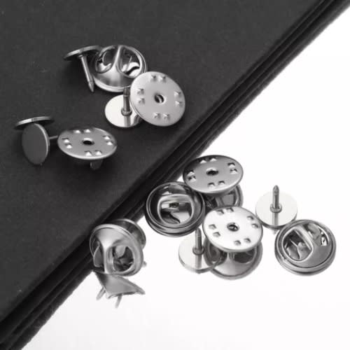 25 Tack Brooch Pins - Silver