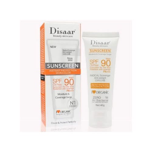 Spf 90 Natural Sun Protection Tinted Foundation Cream - 40g