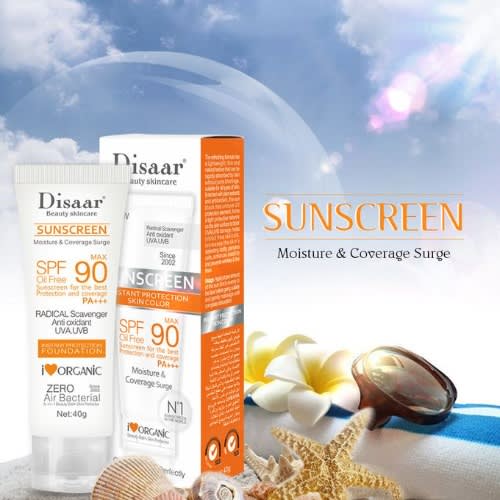 Spf 90 Natural Sun Protection Tinted Foundation Cream - 40g